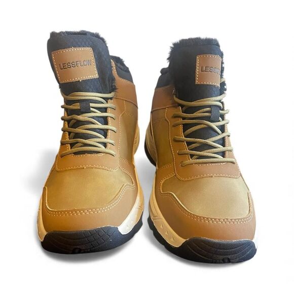 Lessflow Men's Brown and Tan Boots - Picture 3 of 6